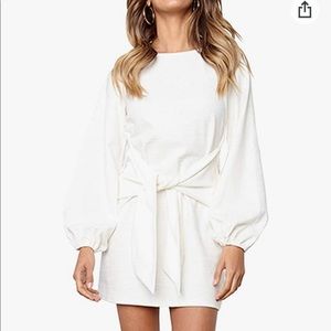 White long sleeve dress